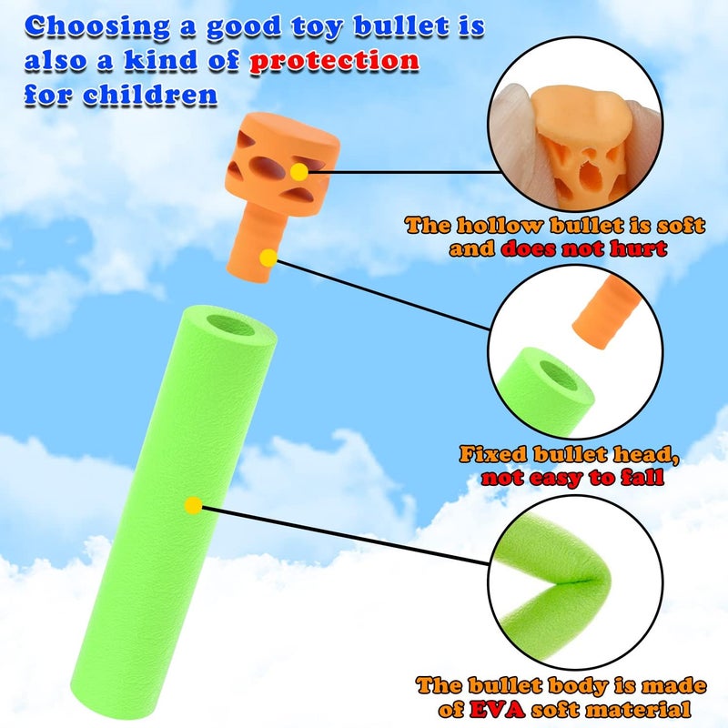 EKIND 100 Pcs Waffles Darts Refill Pack Foam Bullet Compatible for NERF N-Strike Series Blaster (Green) - Image 3